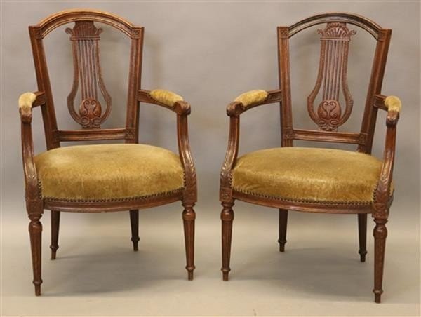 Pair Of 18thc. Louis XVI Armchairs.-photo-8