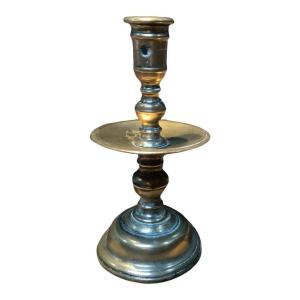 17th Century Bronze Candlestick 