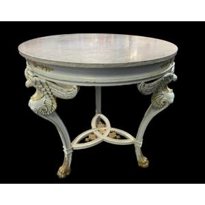 19th Century Empire Style Center Table.