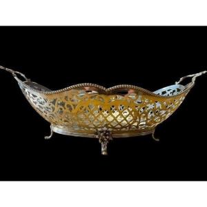 Beautiful Louis XVI Style Openwork Silver Bread Basket.