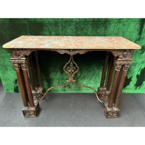 19th Century Decorative Walnut Console / Wall Table.