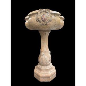 Beautiful Baptismal Fonts / Verona Marble Planter 18th Century