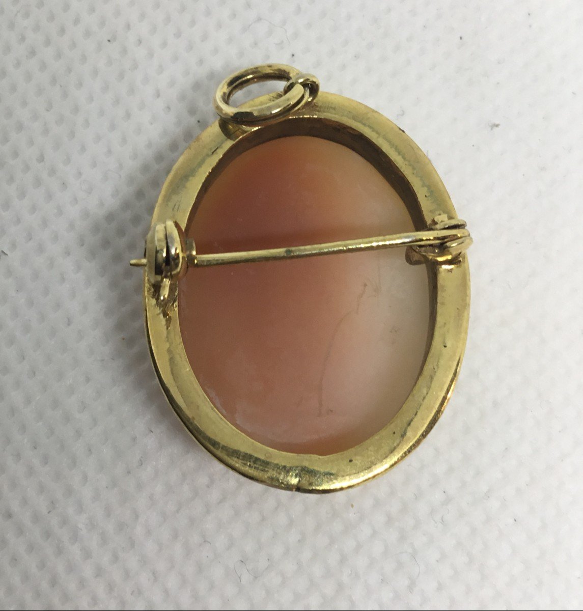 Pendentif-broche, vermeil et camée-photo-3