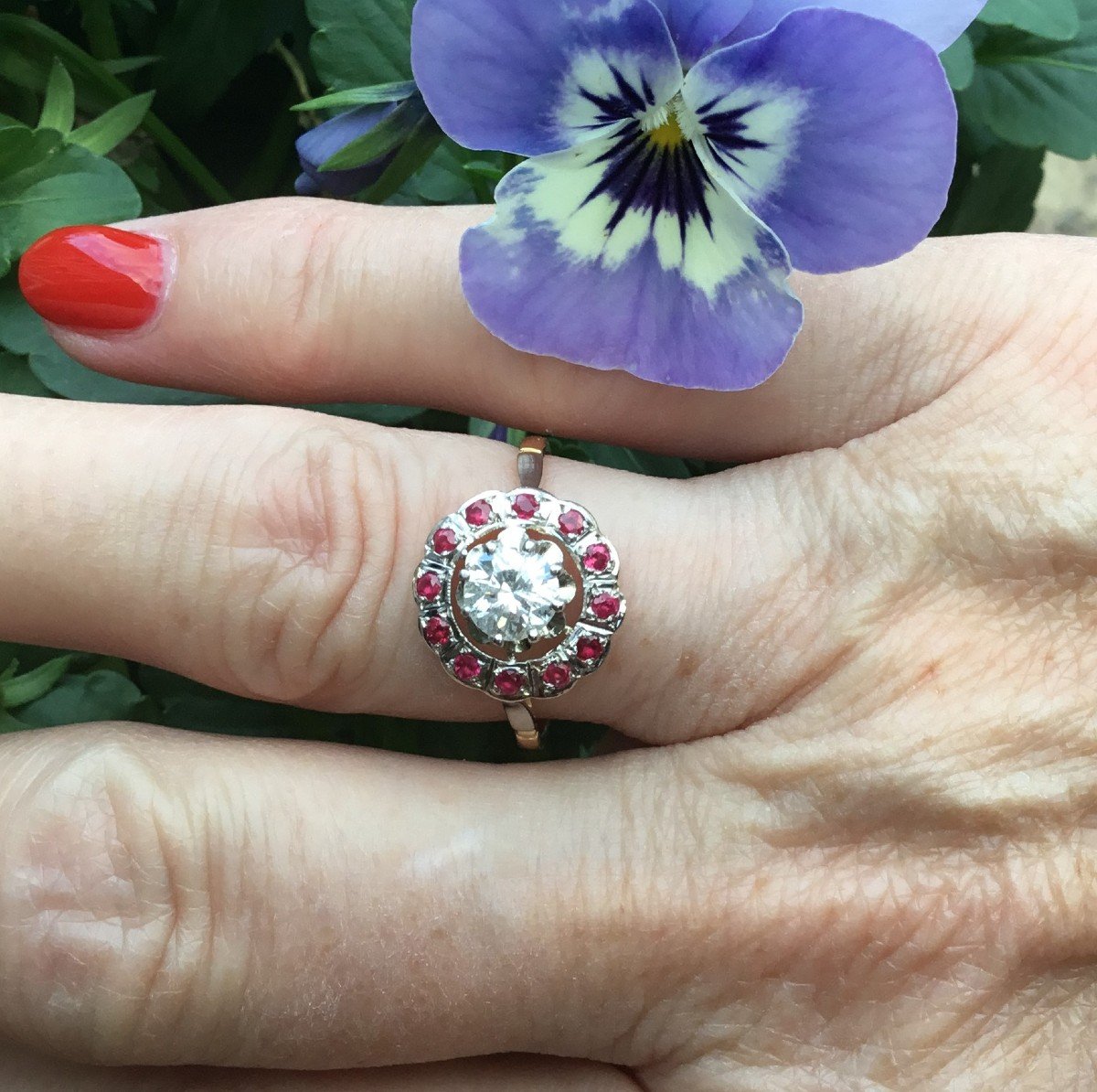 Gold, Diamond And Ruby Ring-photo-2