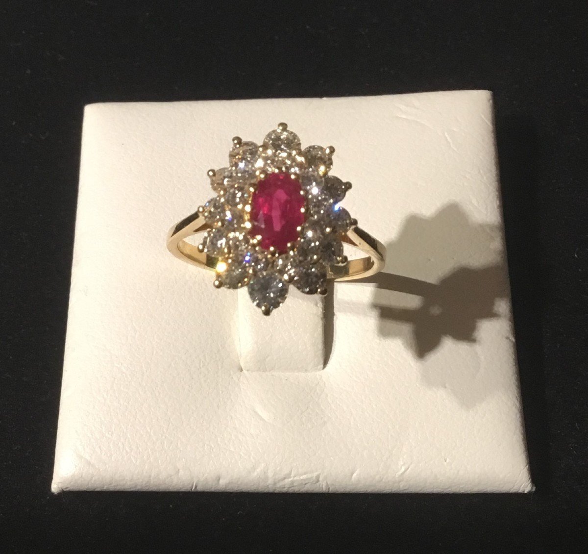 Gold, Ruby And Diamond Ring-photo-3