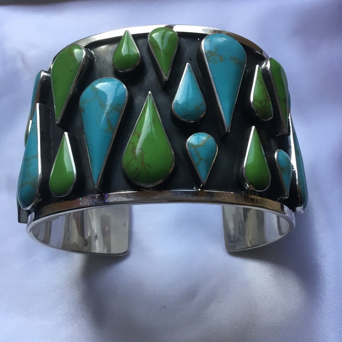 Silver And Turquoise Bracelet-photo-2