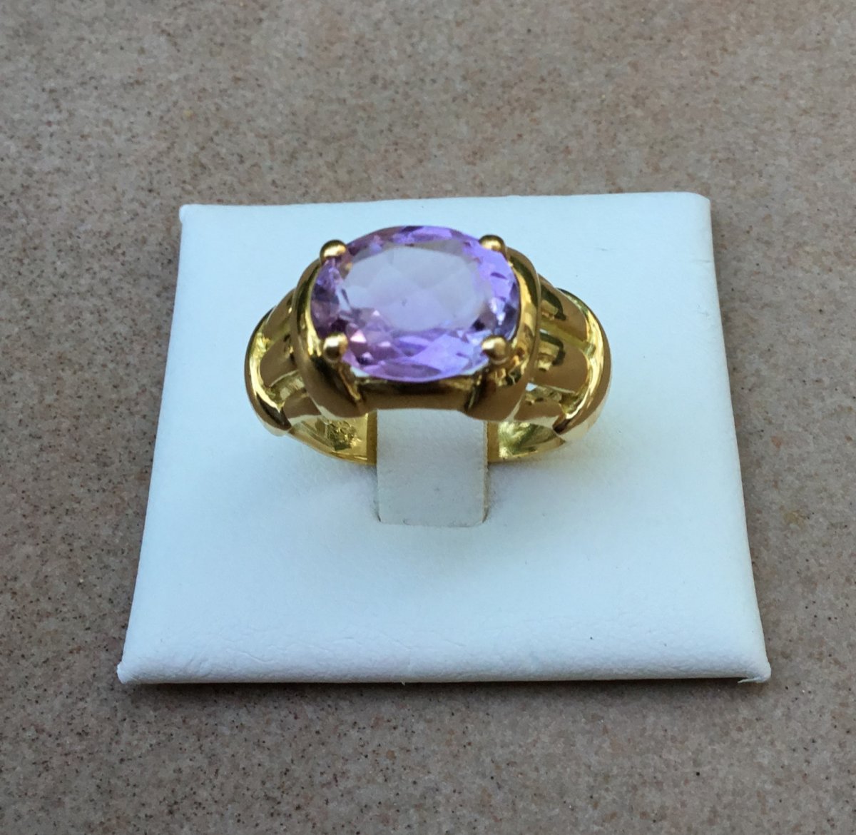 Gold And Amethyst Ring