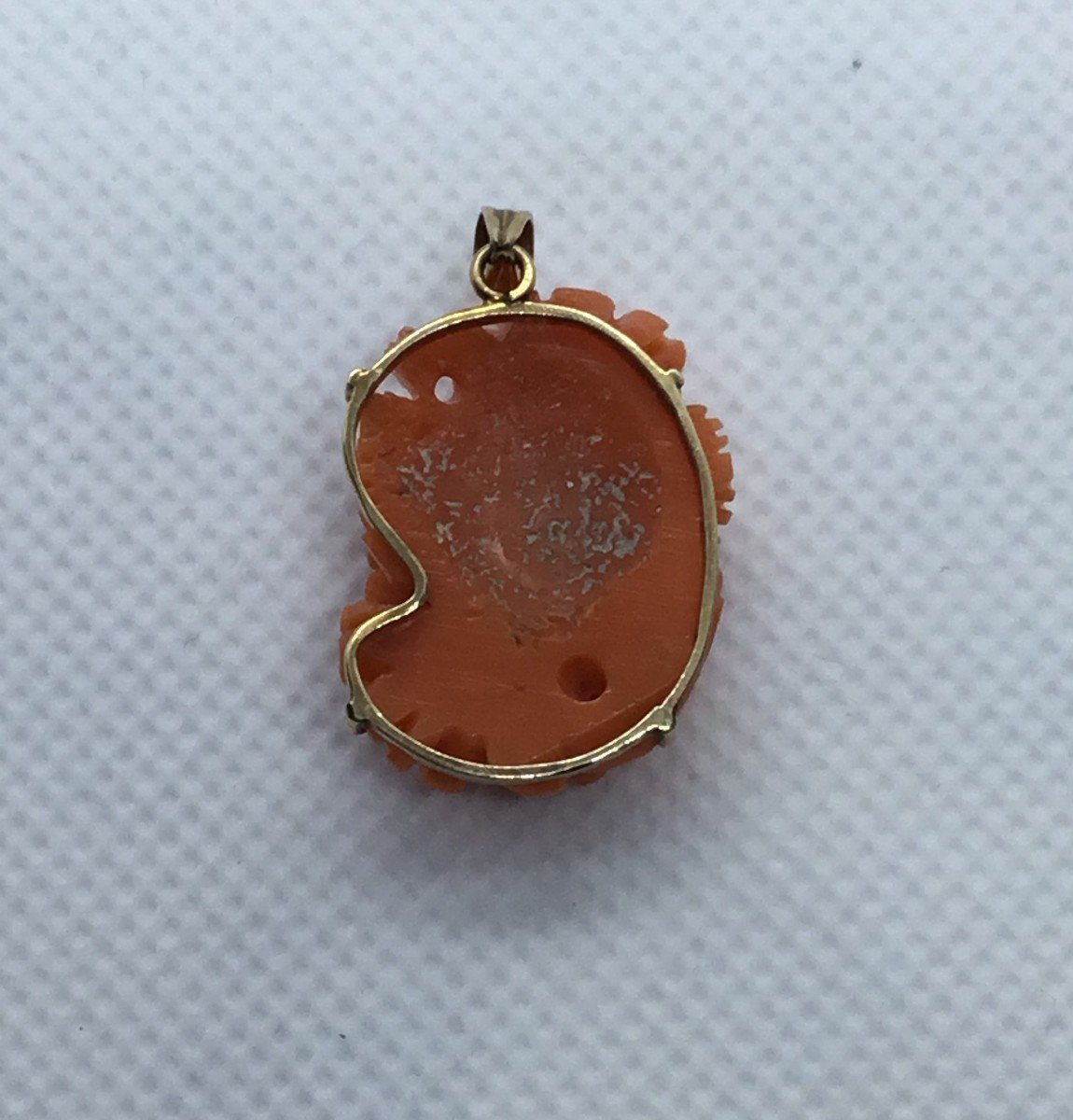 Coral And Gold Pendant-photo-3
