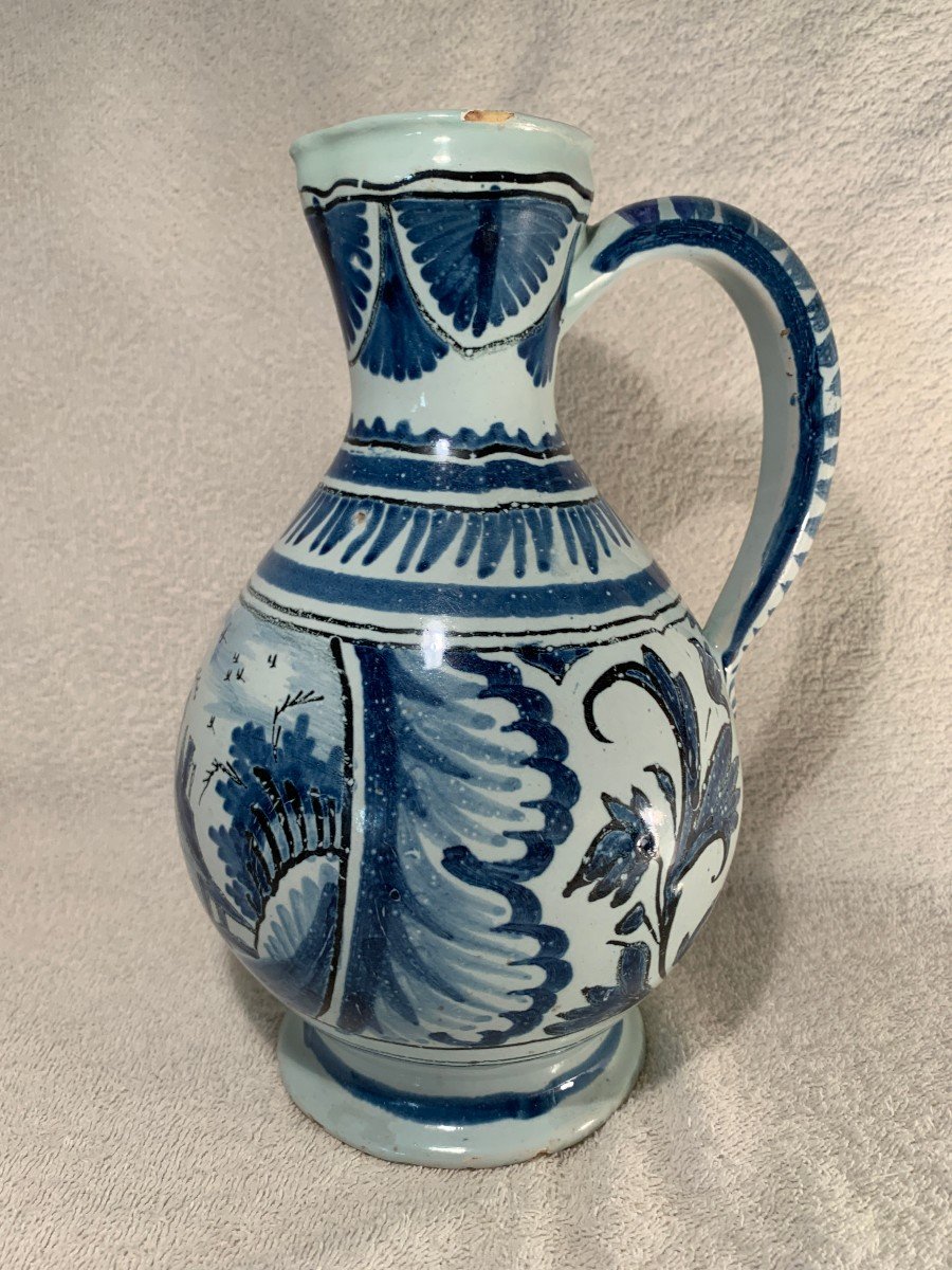 Large Wine Pitcher - Nevers, 18th Century - Circa 1730/1750