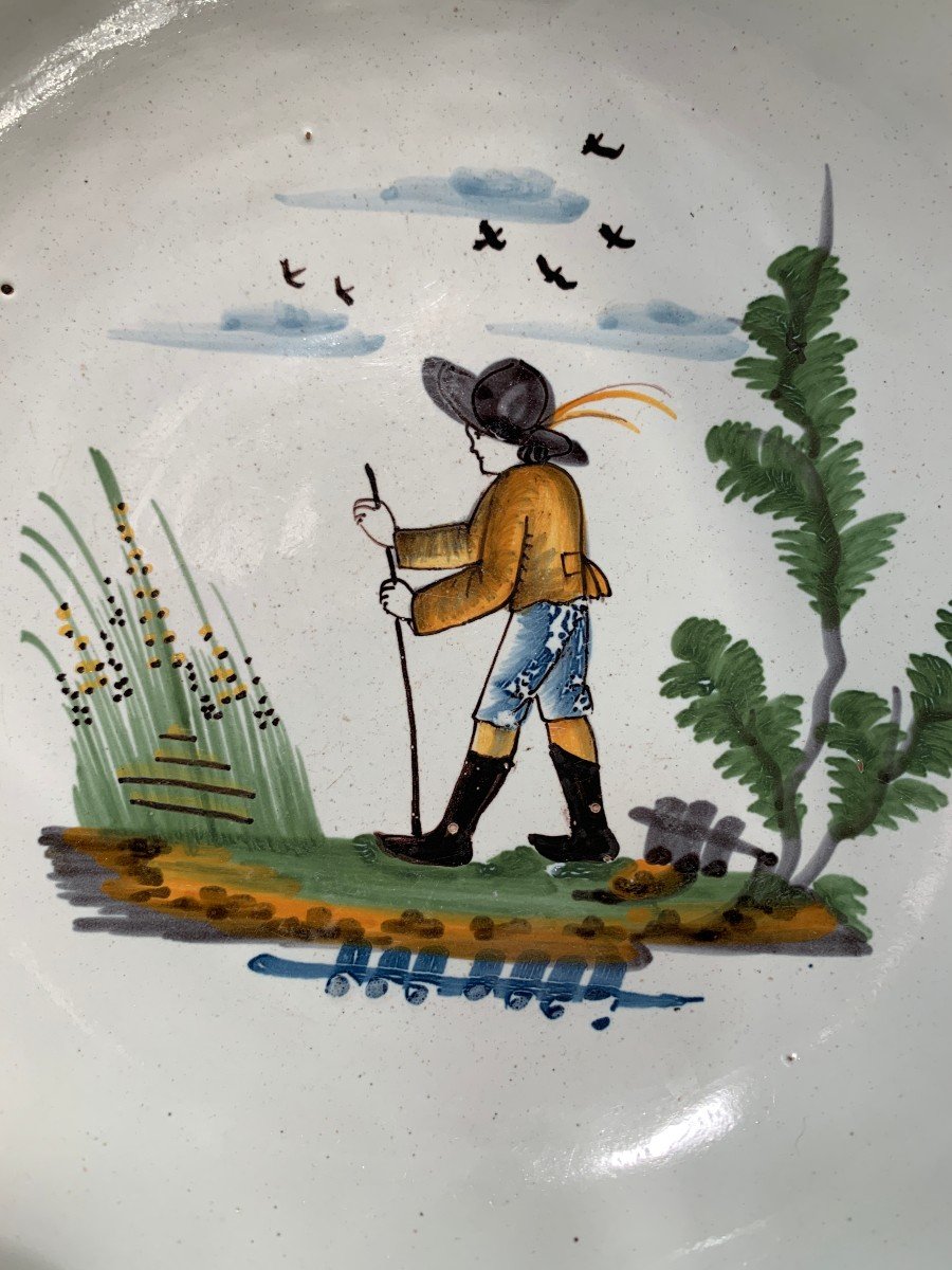 Earthenware From Nevers - Late 18th Century - Promeneur-photo-3