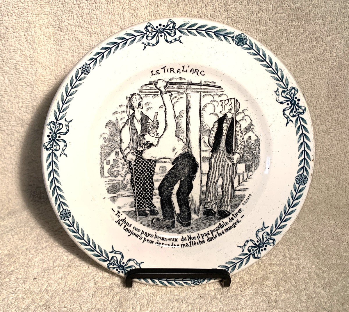 Saint Amand - 6 Humoristic Talking Plates - Sport-photo-2