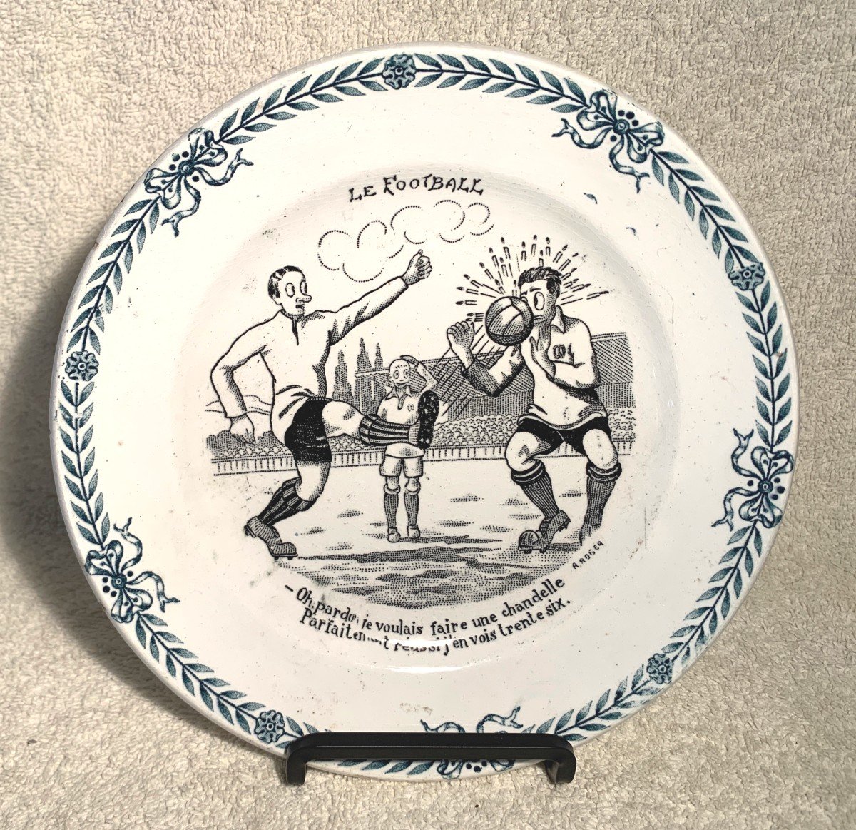 Saint Amand - 6 Humoristic Talking Plates - Sport-photo-3