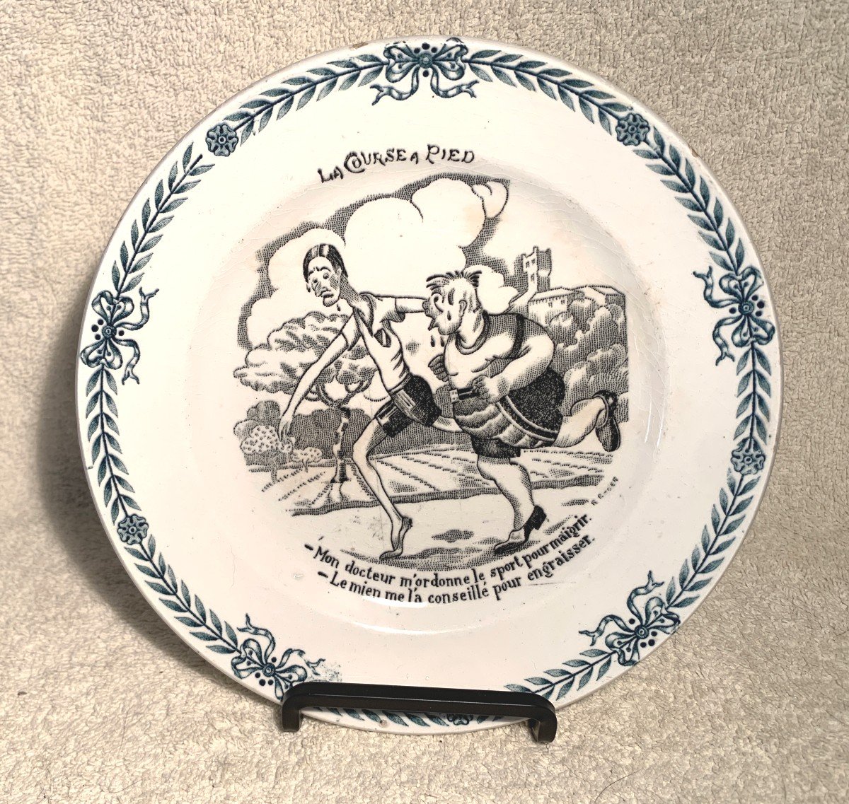 Saint Amand - 6 Humoristic Talking Plates - Sport-photo-4