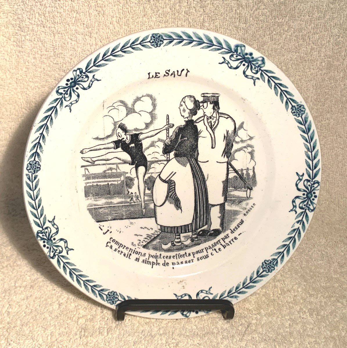 Saint Amand - 6 Humoristic Talking Plates - Sport-photo-2