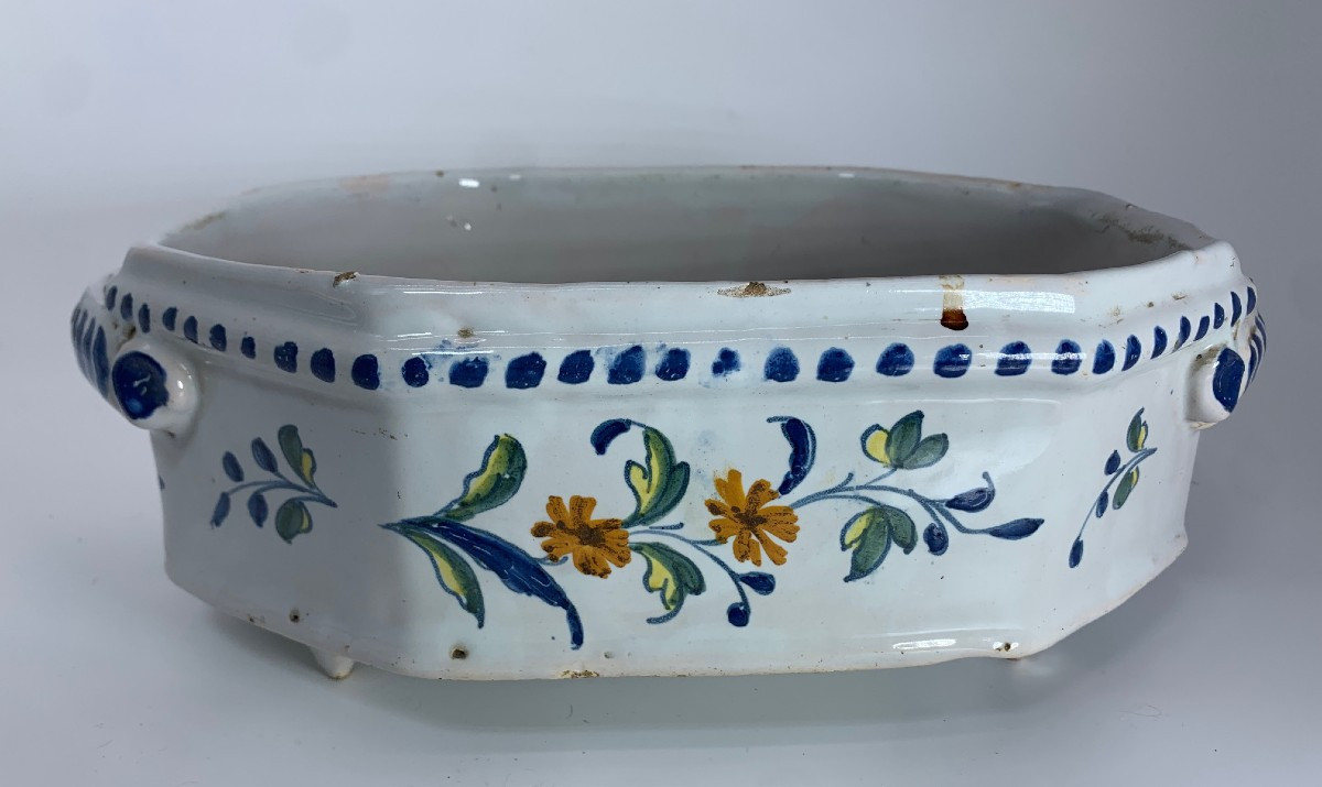 Nevers Late 18th Century Or Early 19th Century - Flowered Basket-photo-2