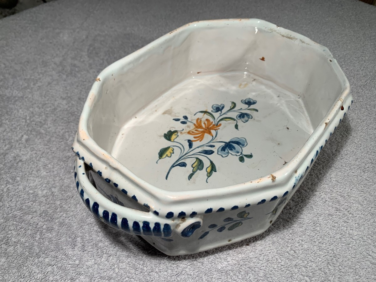 Nevers Late 18th Century Or Early 19th Century - Flowered Basket-photo-8