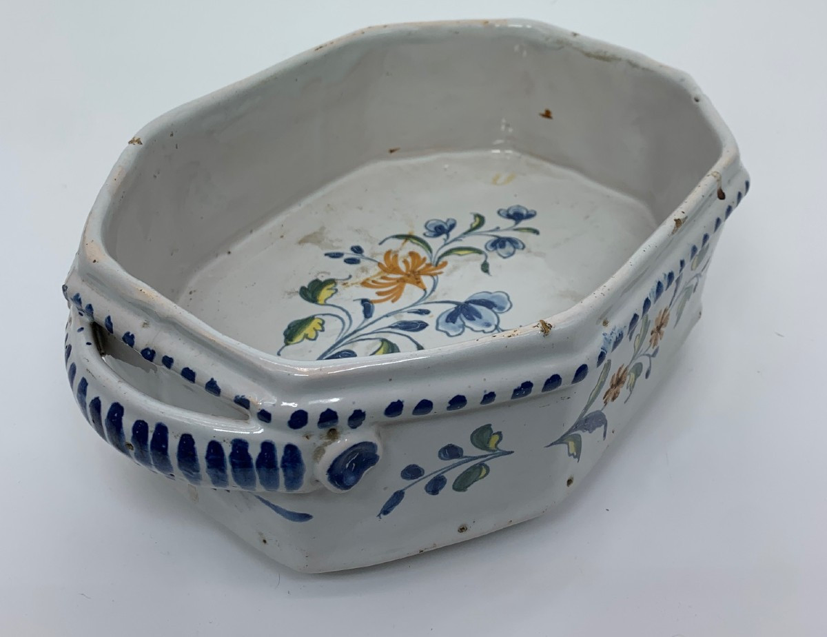 Nevers Late 18th Century Or Early 19th Century - Flowered Basket