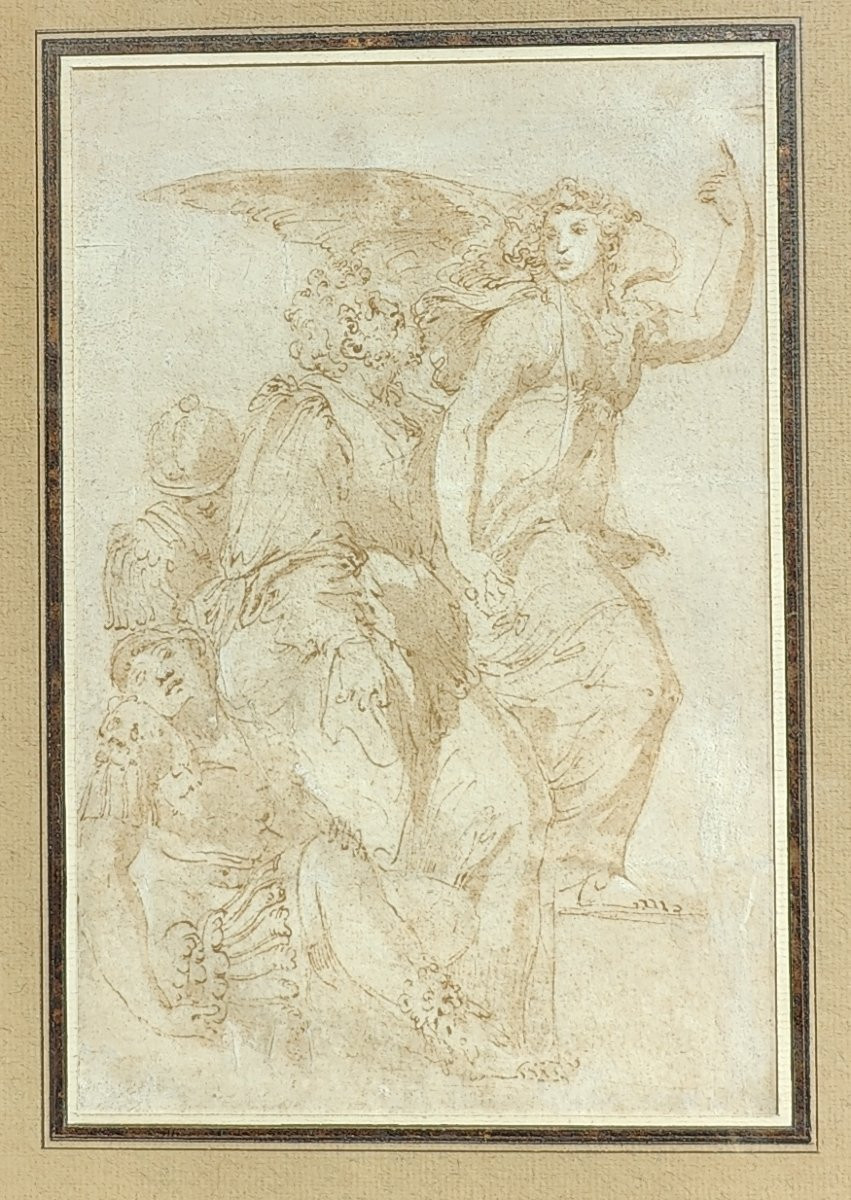 Orazio ALFANI (XVIème siècle) - DESSIN ANCIEN -photo-1