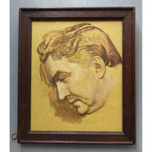 Profile Of A Man - 19th Century - Hodler