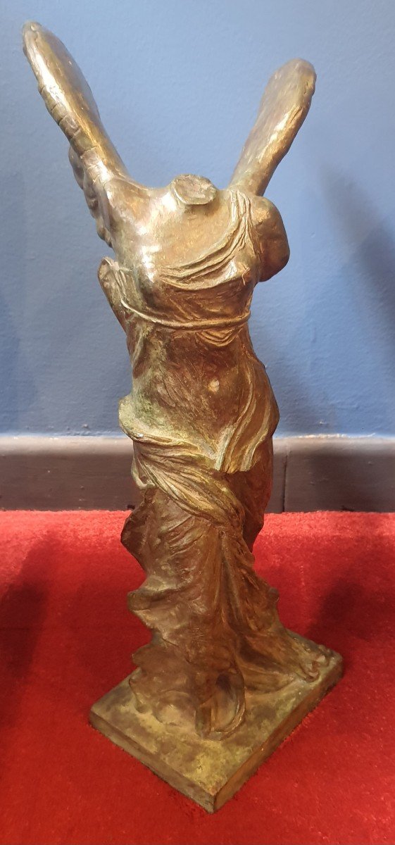 Bronze Sculpture Cm H 43 " Nike Di Samotrace " G Tarantino Signed