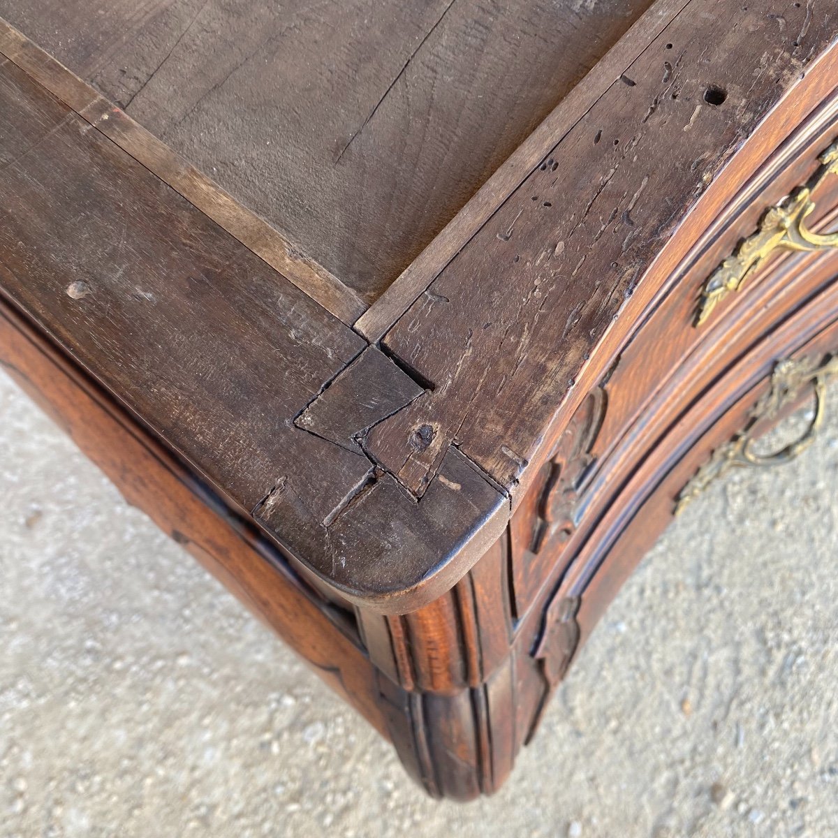 Louis XV Tomb Commode In Walnut-photo-5