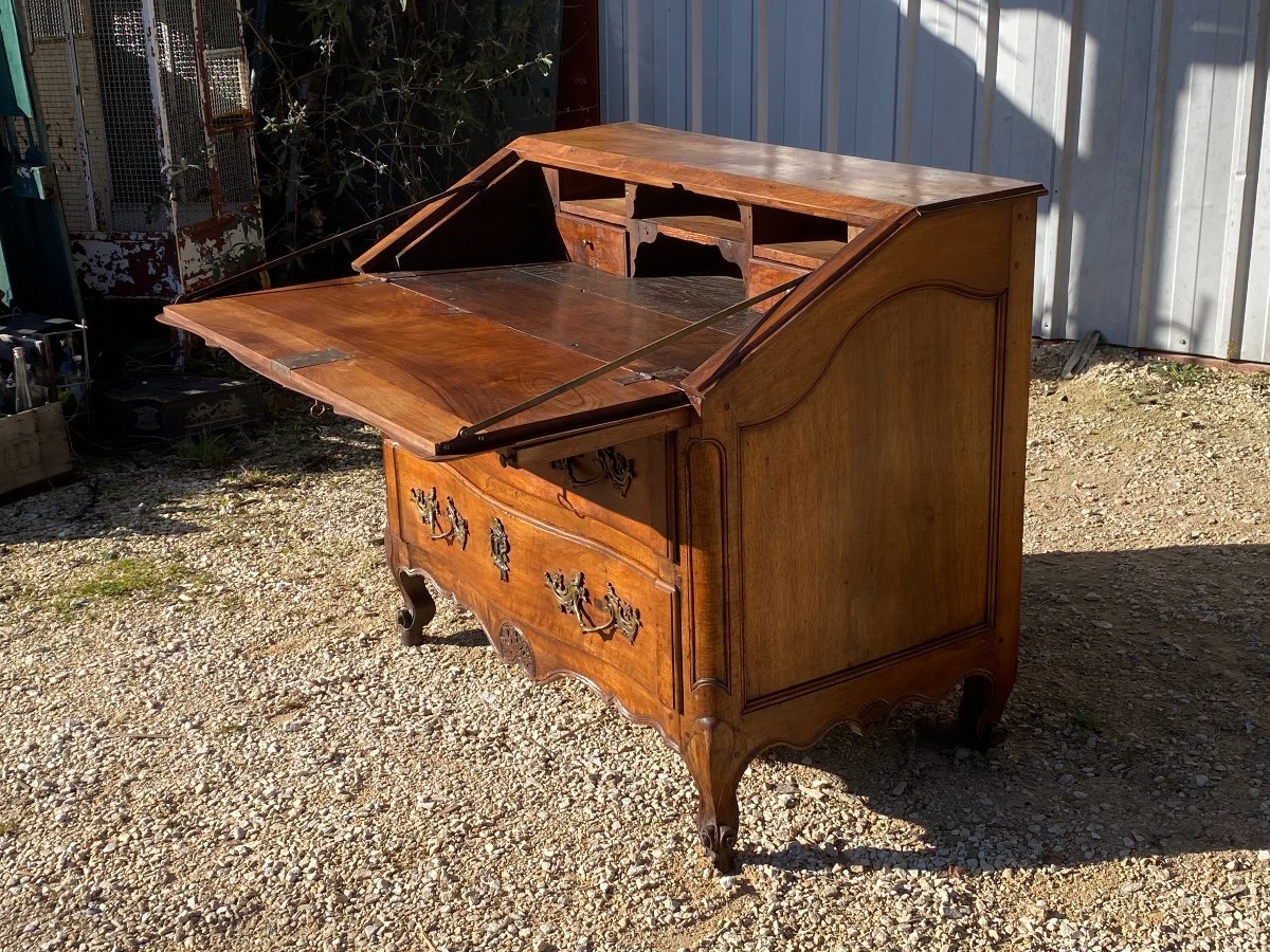 18th Century Scribanne Commode In Walnut-photo-4