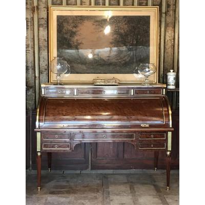 Large Louis XVI Cylinder Desk