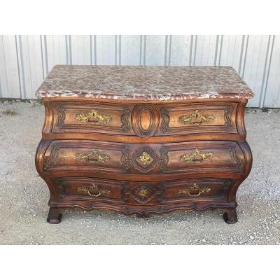 Commode Tombeau Louis XV En Noyer