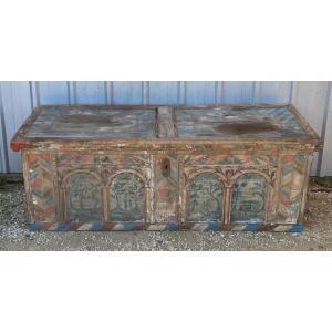 Large 16th Century Painted Chest