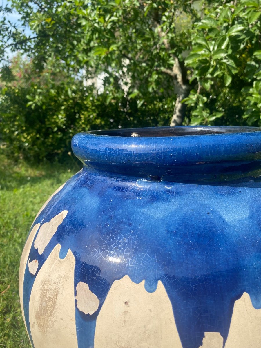 Belle Jarre Poterie d’Albi Sud Ouest De La France - Glaçure Bleu-photo-2