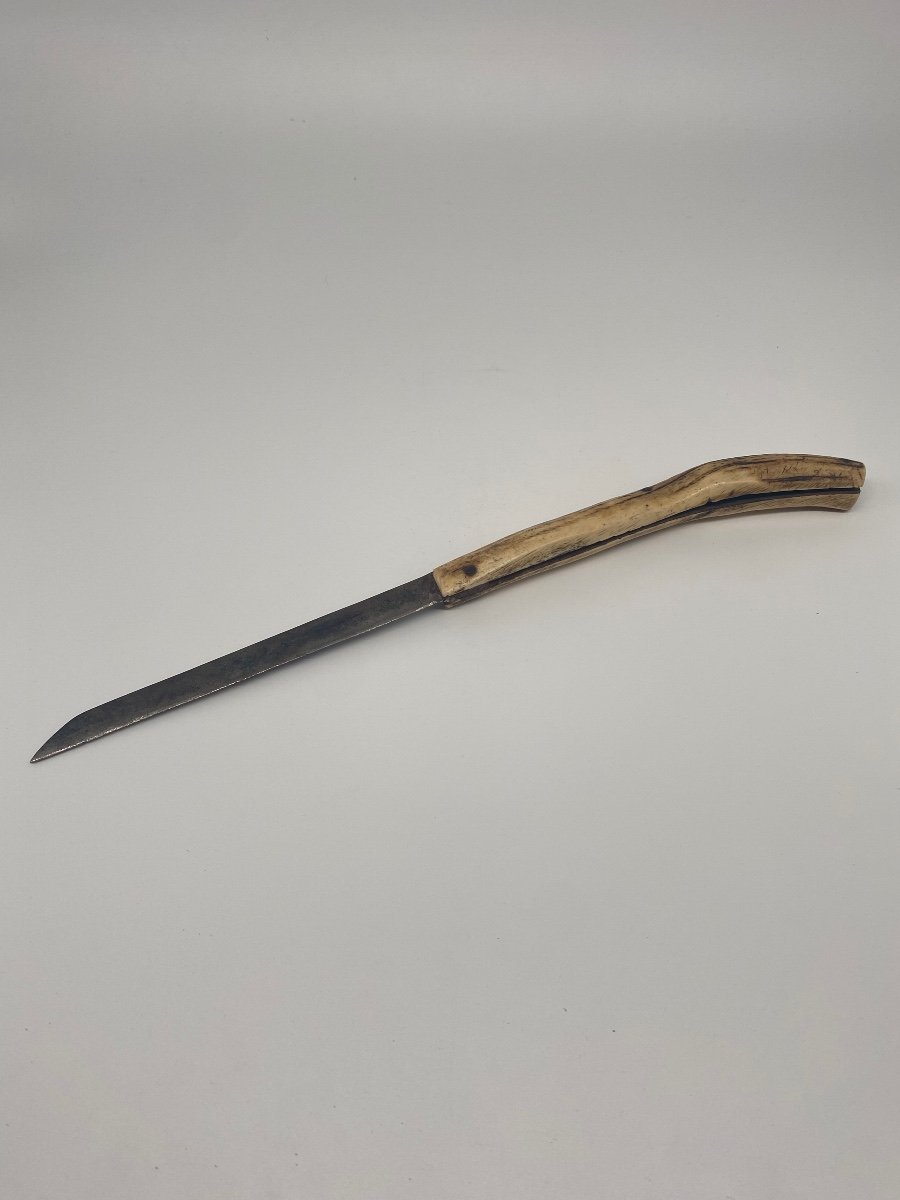 Hunting Knife, Deer Antler Handle