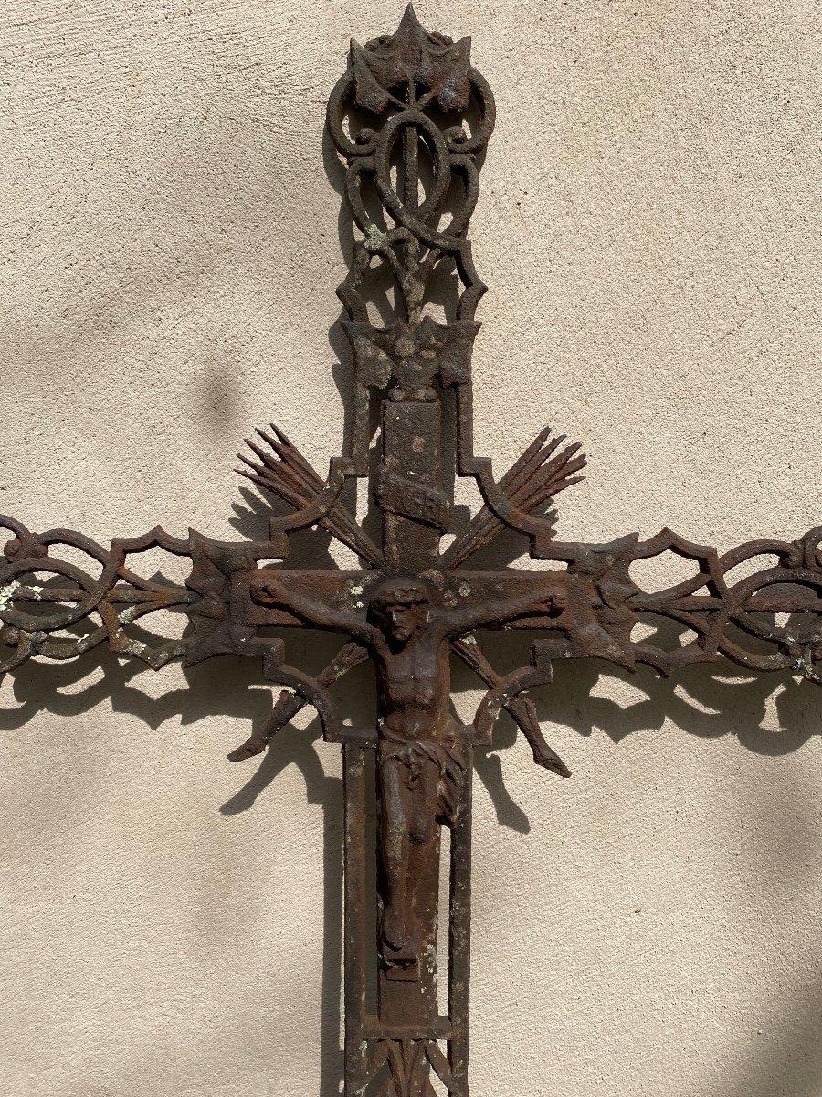 19th Century Cast Iron Cross (2)-photo-2