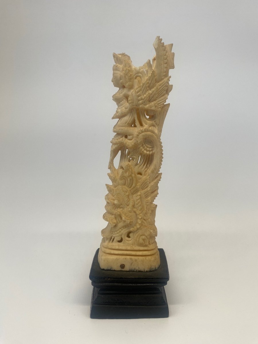 Balinese Carved Bone Statuette-photo-4