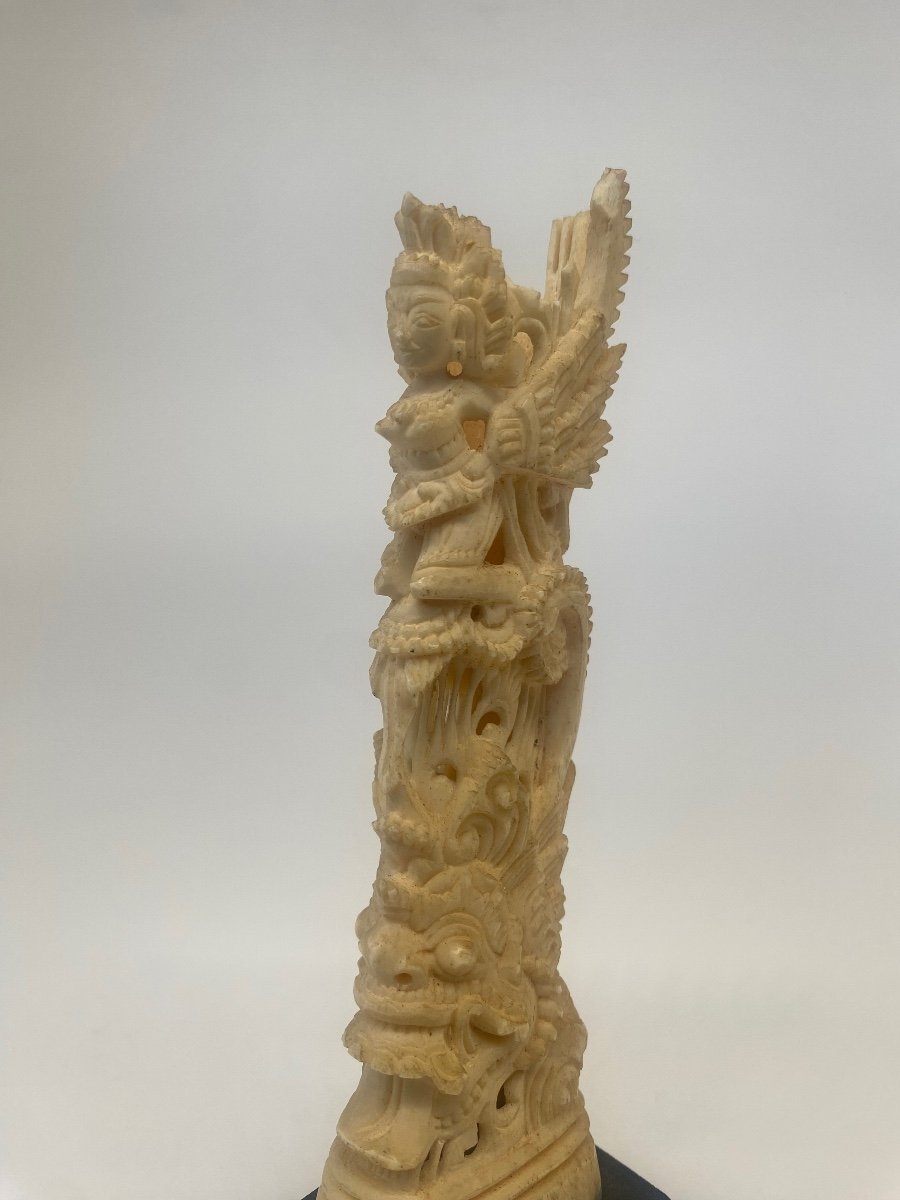 Balinese Carved Bone Statuette-photo-1