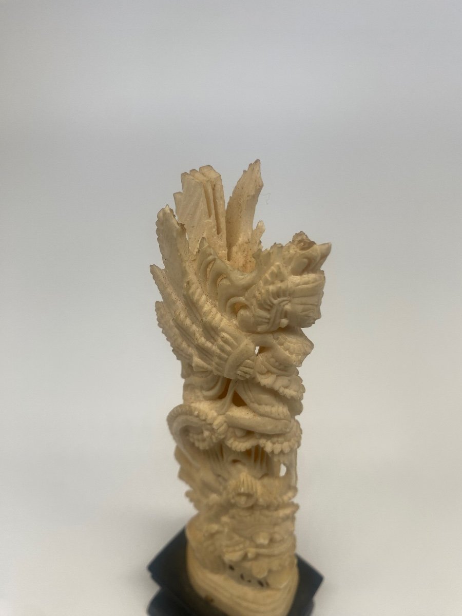 Balinese Carved Bone Statuette-photo-3