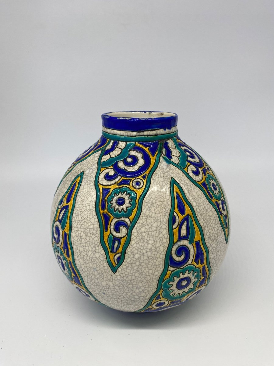 Charles Catteau (1880-1966) Boch Brothers La Louvière Keramis Art Deco Vase