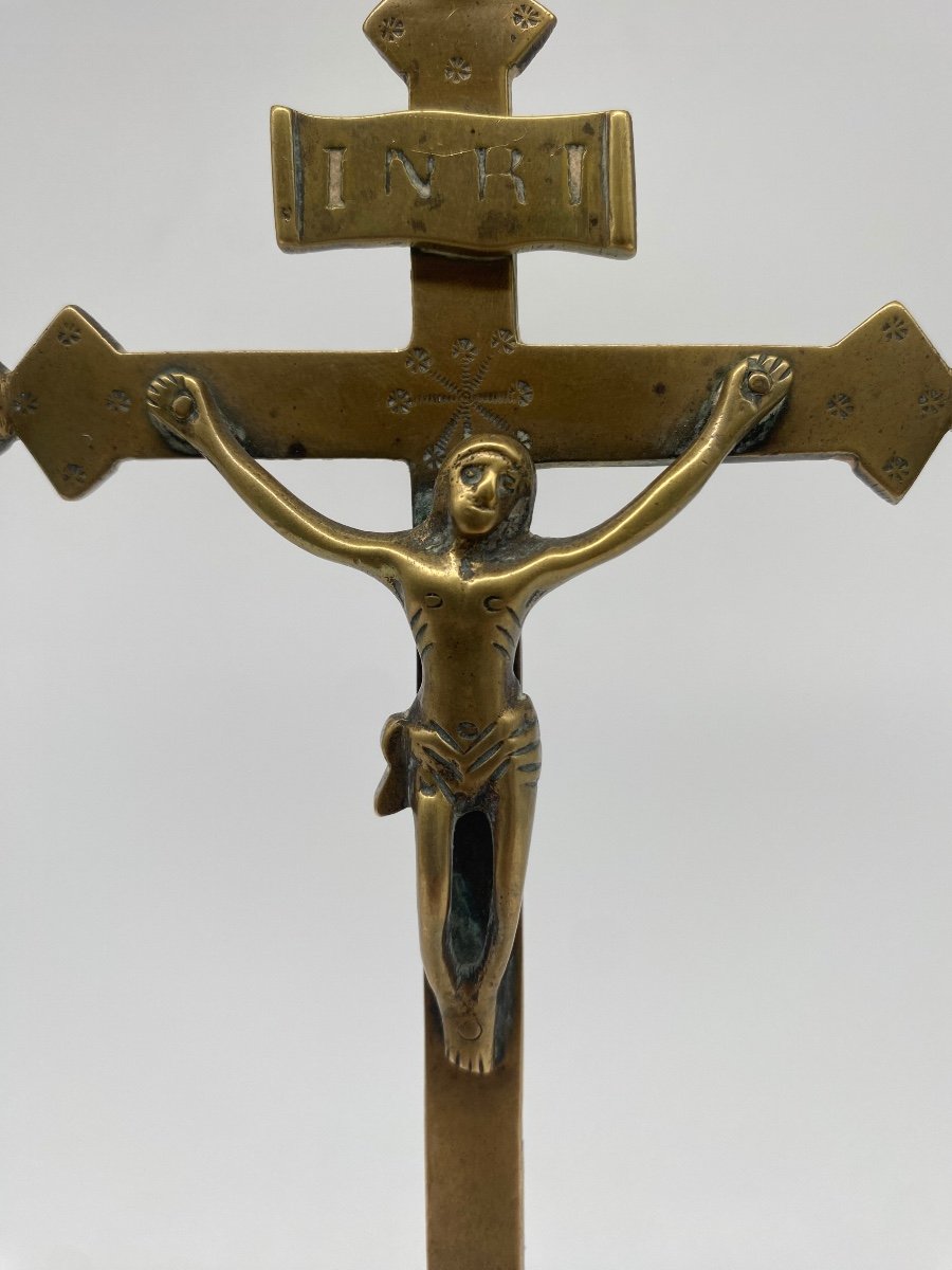 Bronze Crucifix, Late 17th Century-photo-4