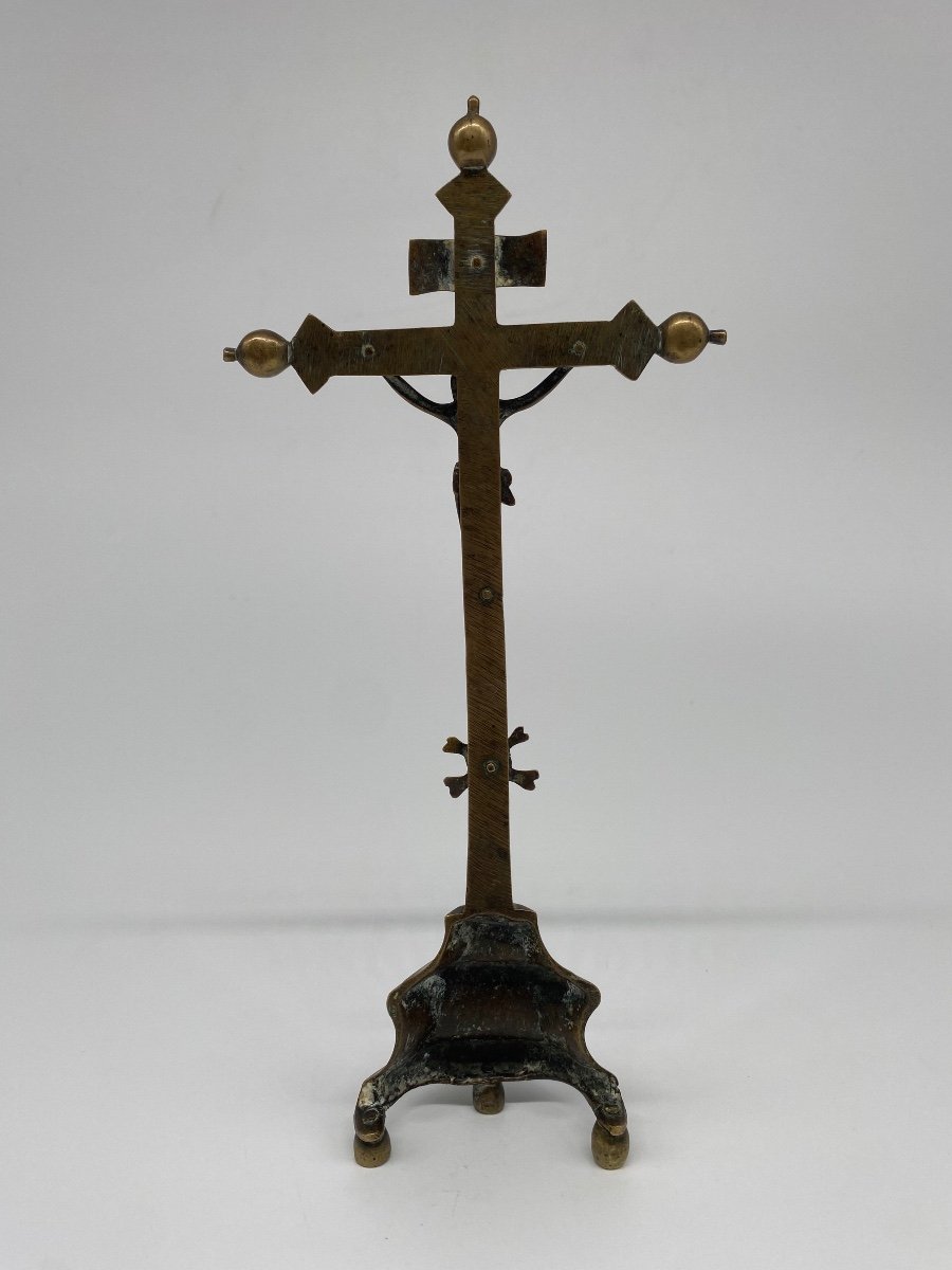 Bronze Crucifix, Late 17th Century-photo-1