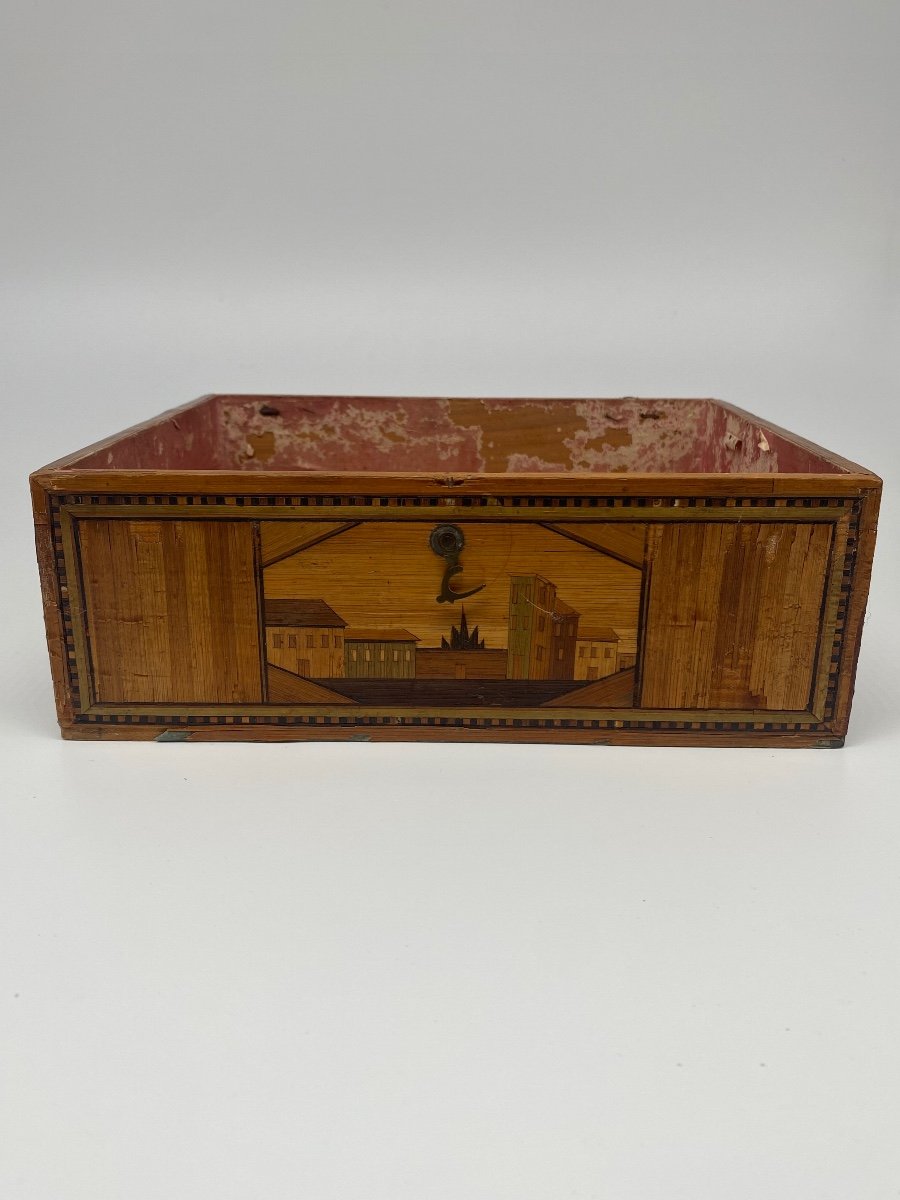 Straw Marquetry Box-photo-1