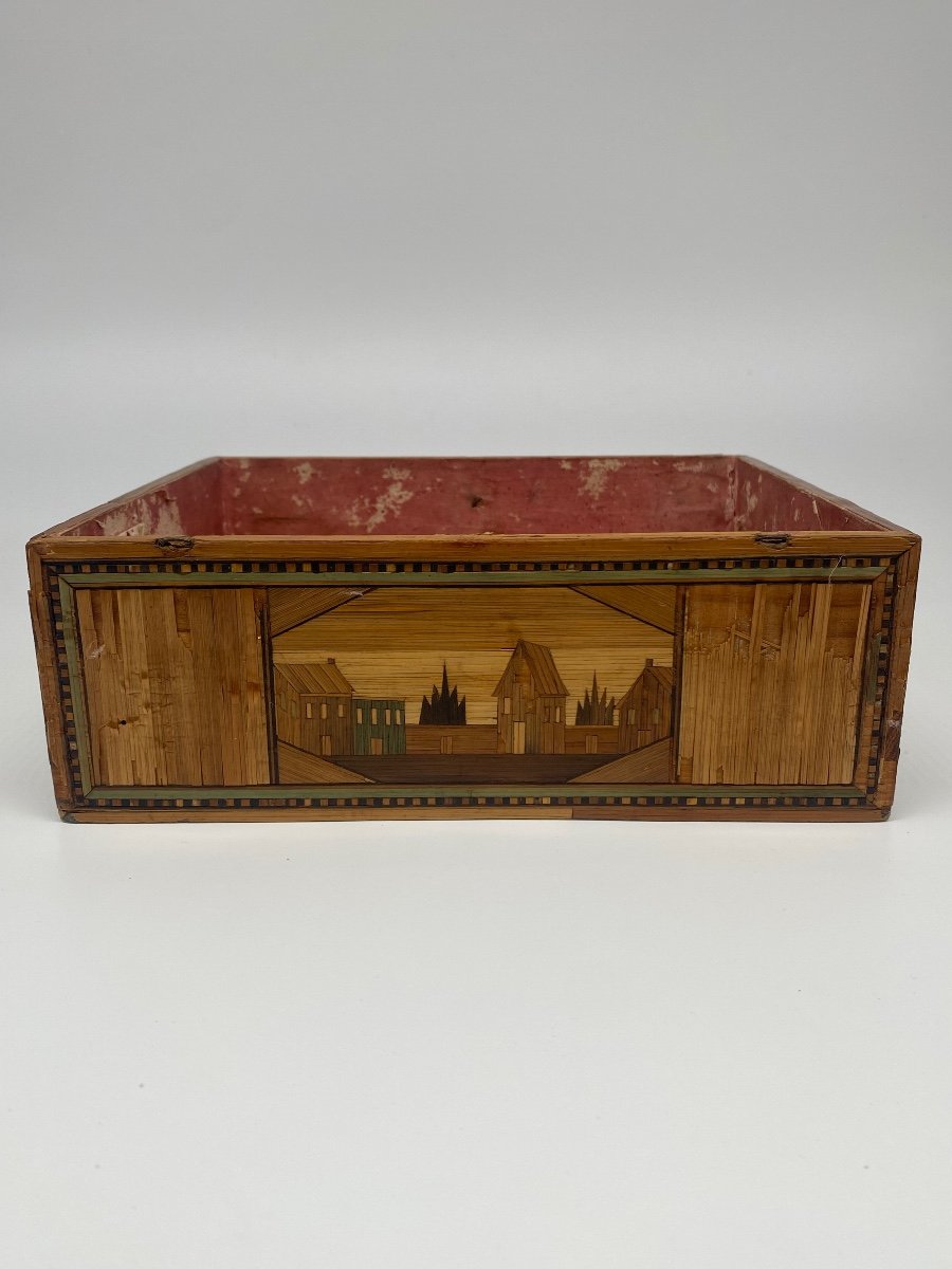 Straw Marquetry Box-photo-3