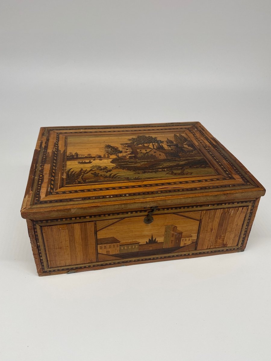 Straw Marquetry Box-photo-6