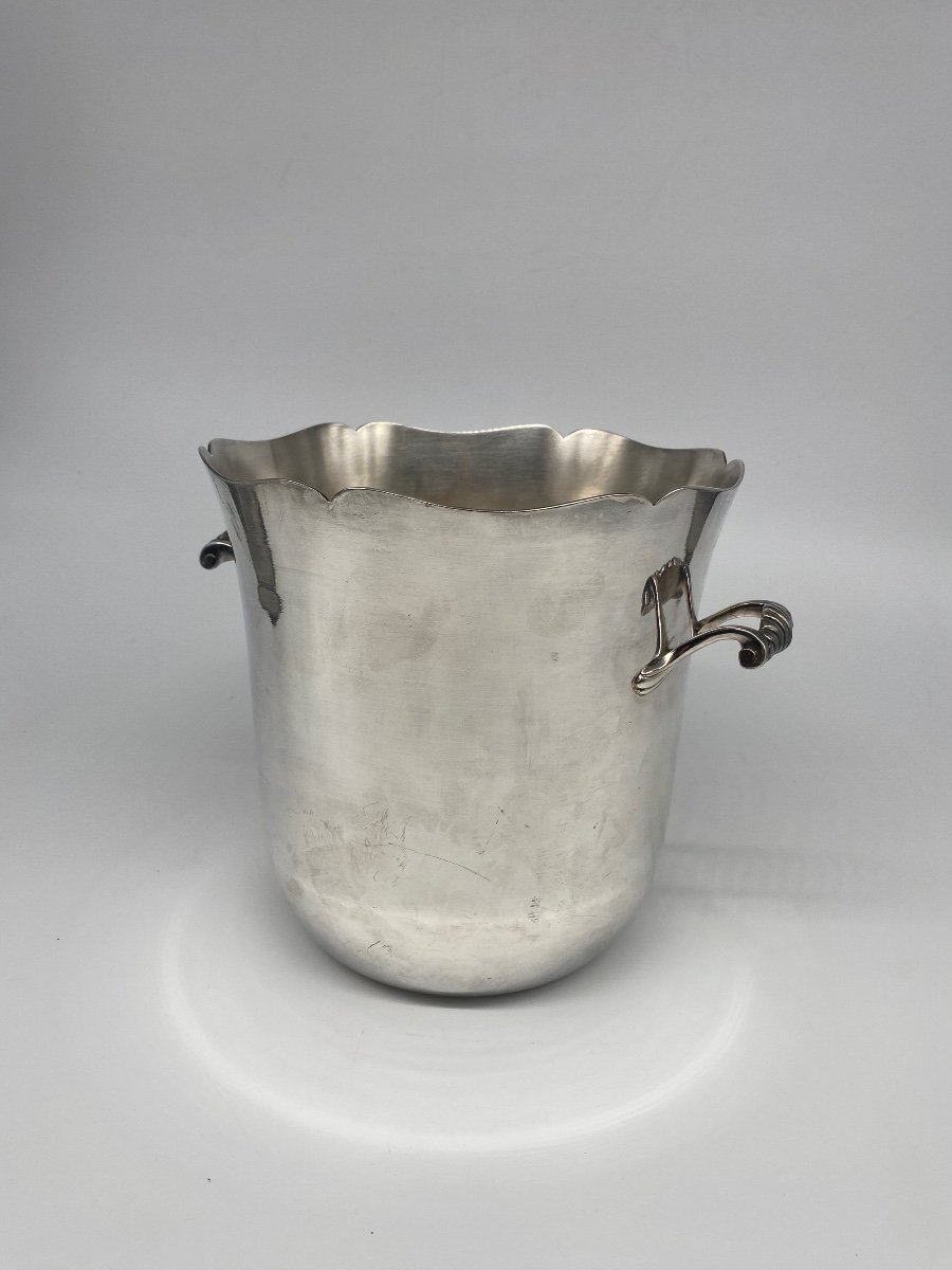 Orfèvrerie Ercuis: Silver-plated Metal Champagne Bucket