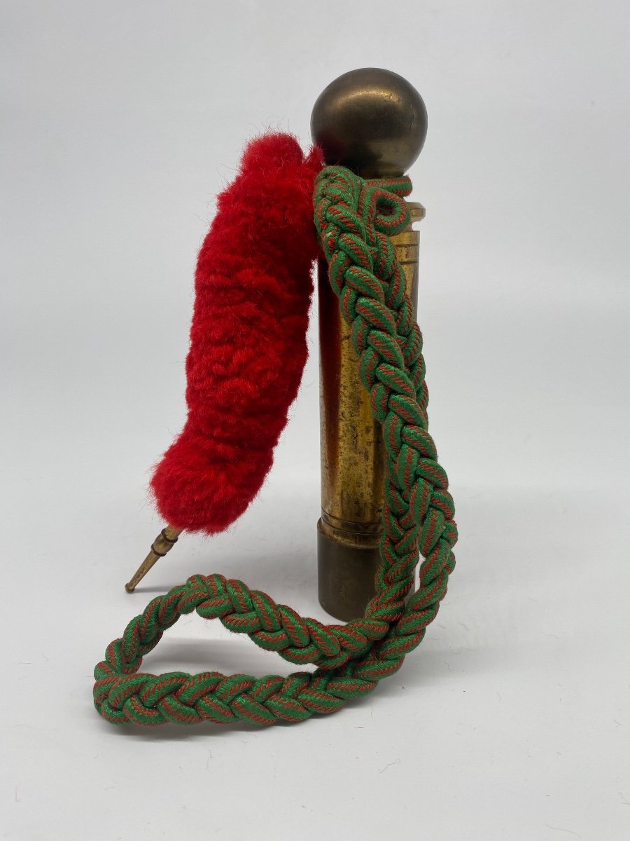 Militaria: Quille Du Libérable En Bronze Avec Sa Fourragère Croix De Guerre-photo-4