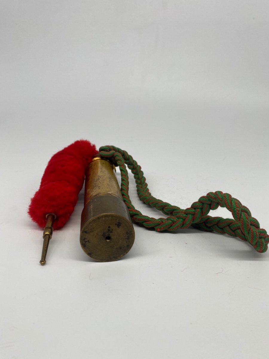 Militaria: Quille Du Libérable En Bronze Avec Sa Fourragère Croix De Guerre-photo-2