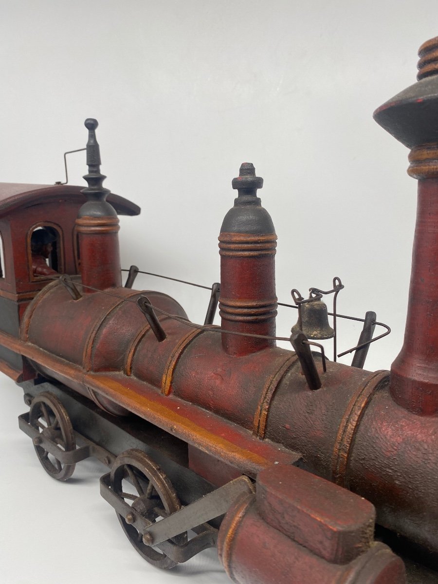 Maquette De Locomotive En Bois-photo-4