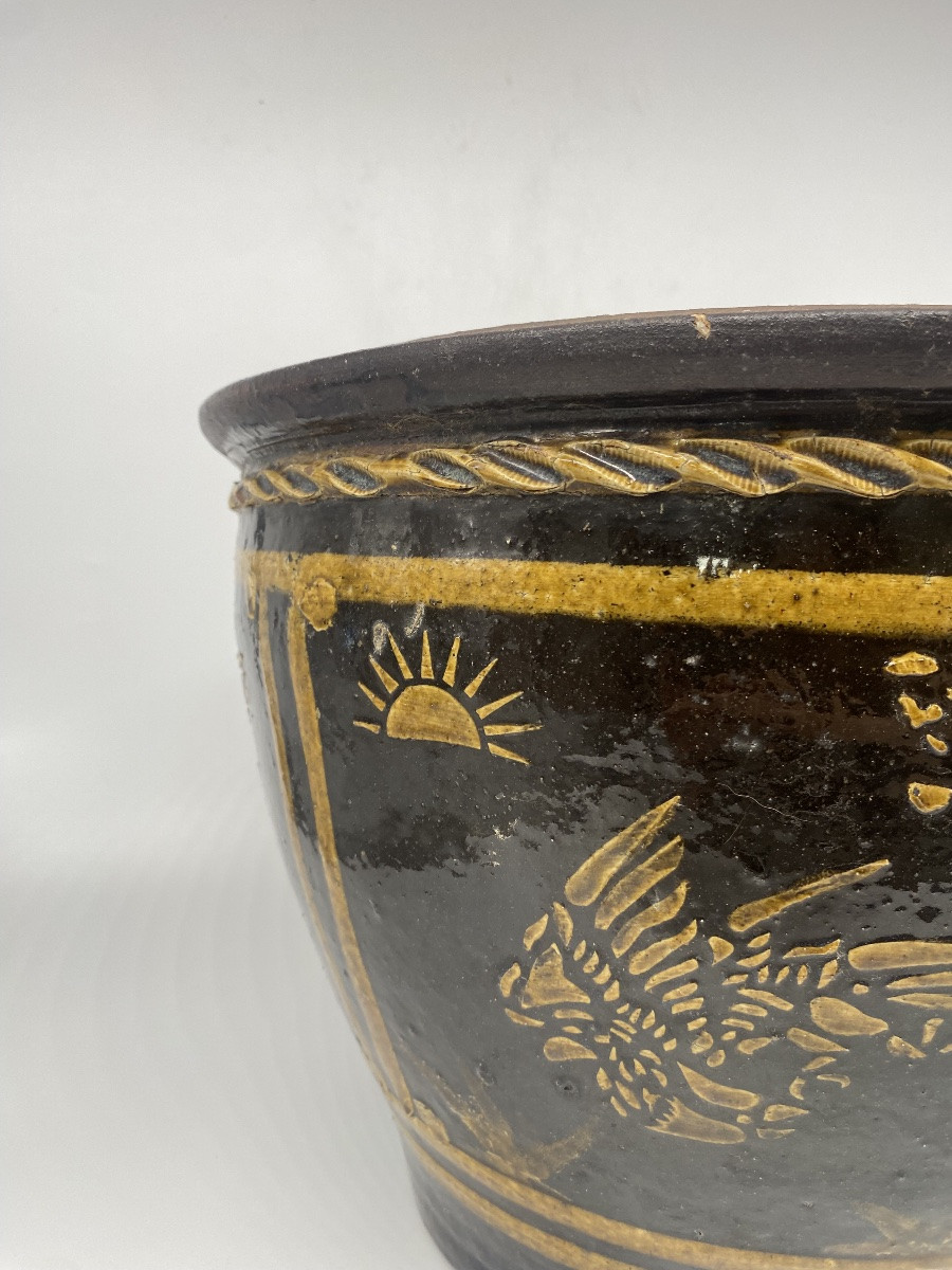 Asian Art: Martaban Jar - Glazed Stoneware-photo-4