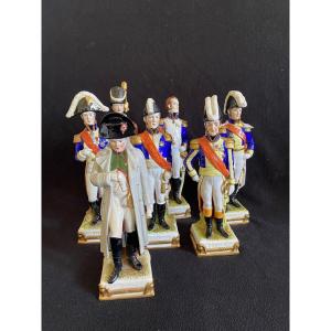 Napoleon And His Men: Scheibe Alsbach Porcelain Figurines