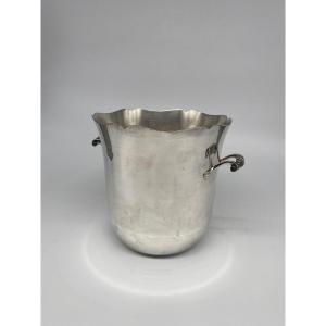 Orfèvrerie Ercuis: Silver-plated Metal Champagne Bucket