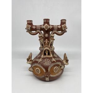 Peru: Ayacucho Quinua Ceramic Candle Holder