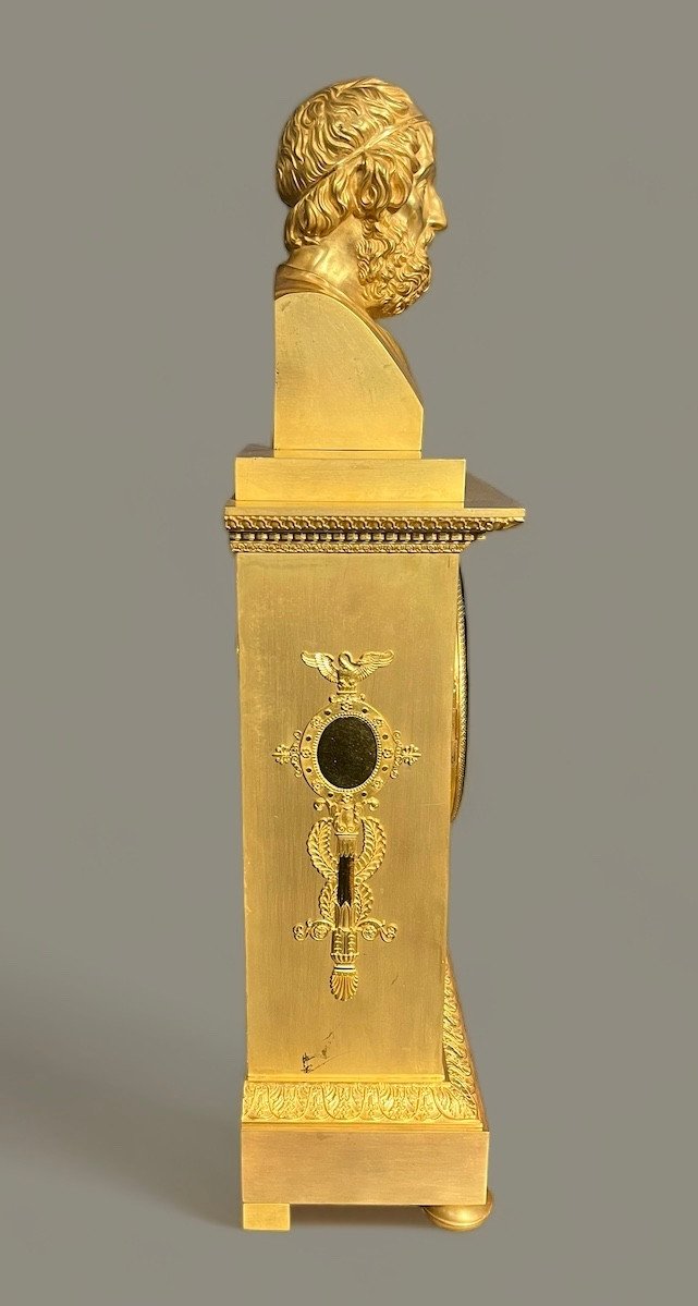 Large Golden Empire Period Clock -photo-3